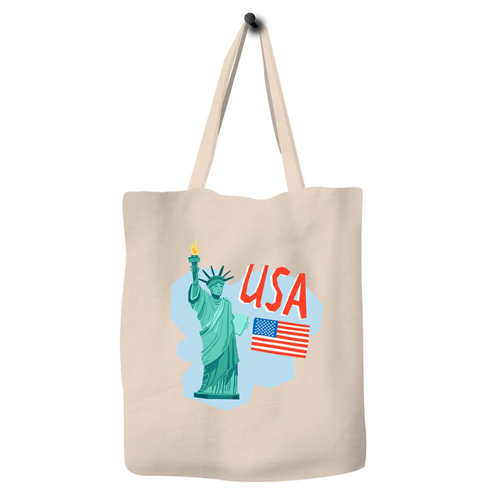 Save The Ocean - USA Canvas Tote Bag