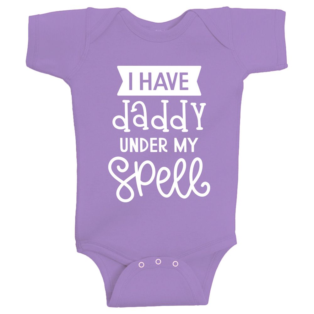 Twinkle Hands - I Have Daddy Under My Spell Onesie - Purple