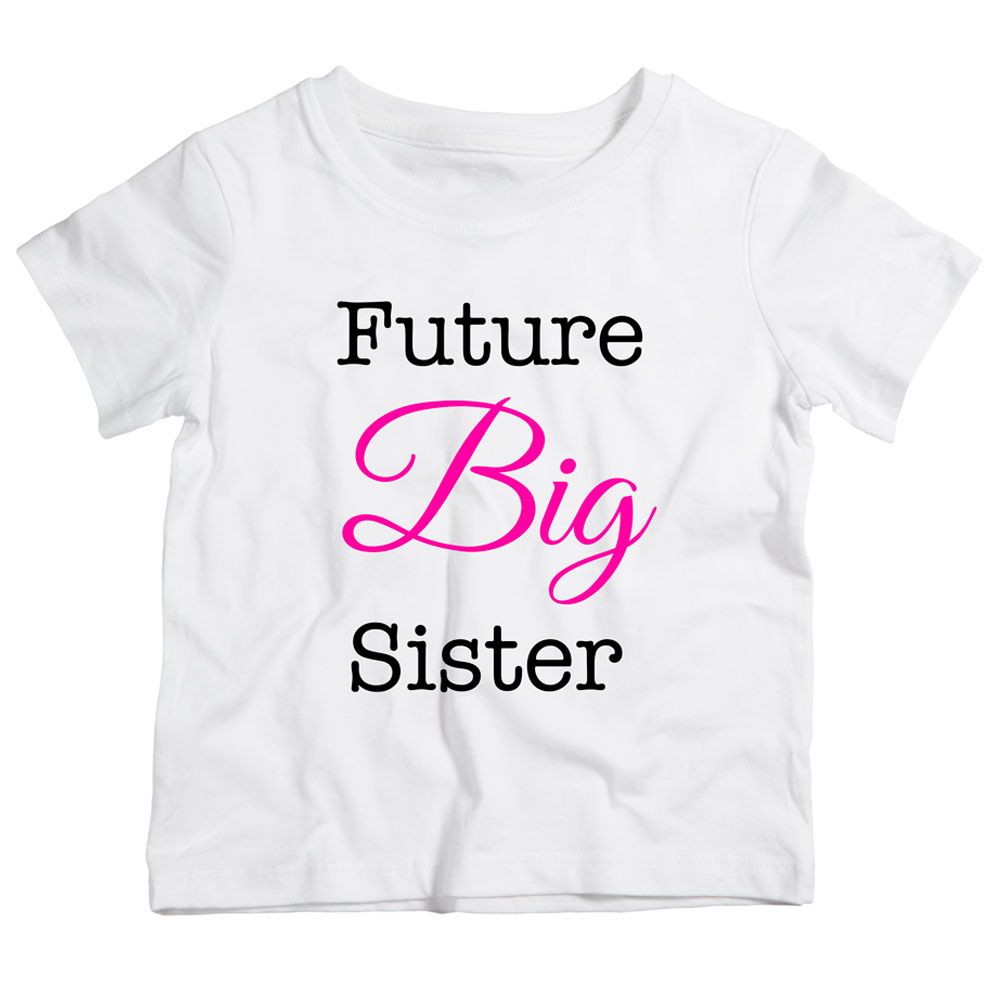 Twinkle Hands - Future Big Sister T-Shirt - White