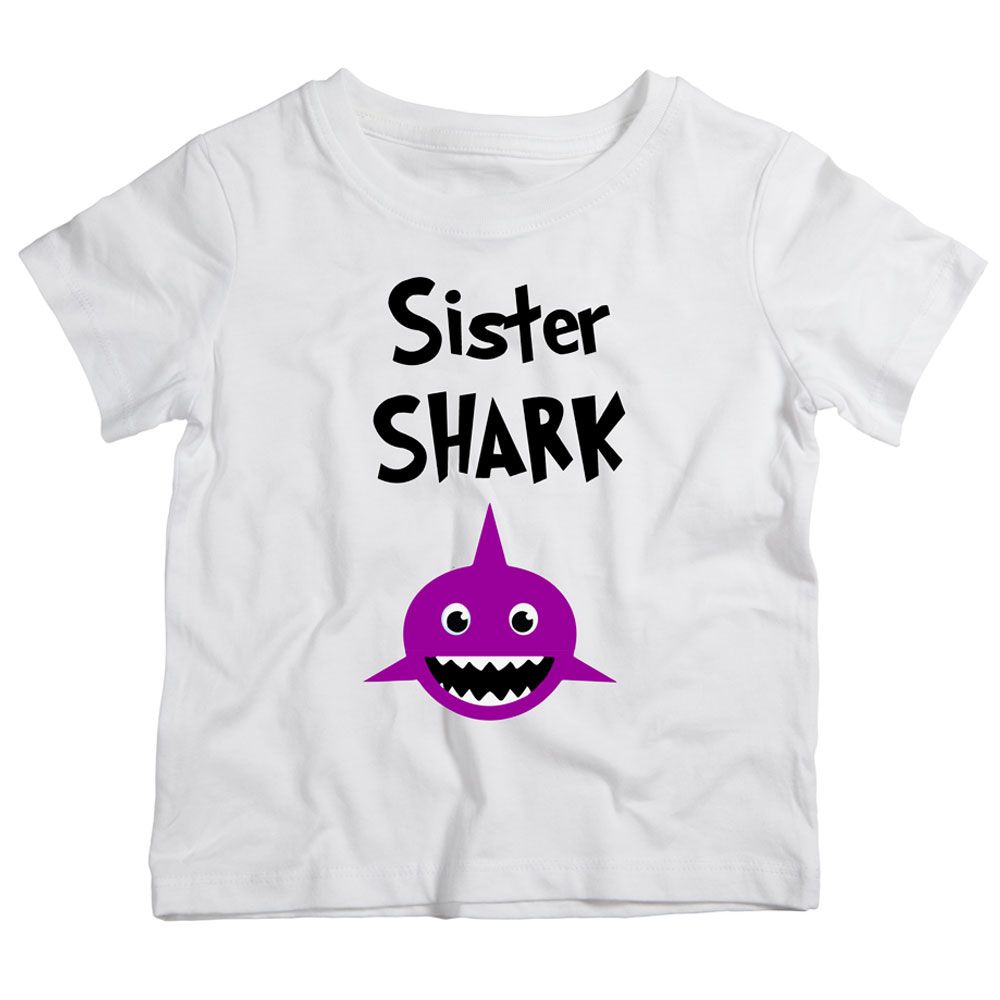 تونكل هاندز تي شيرت للأطفال Sister Shark أبيض