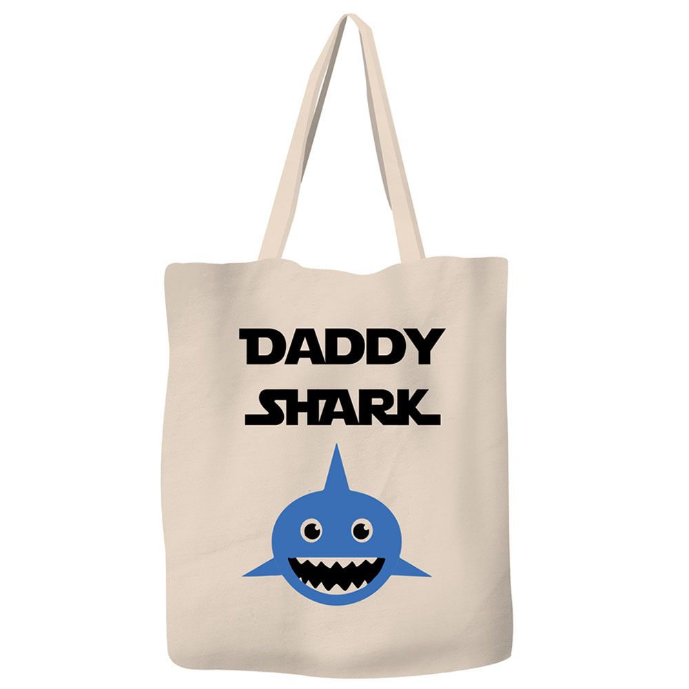 سيف ذا أوشن- شنطة يد من الكتان المتين صديق للبيئة - Daddy Shark