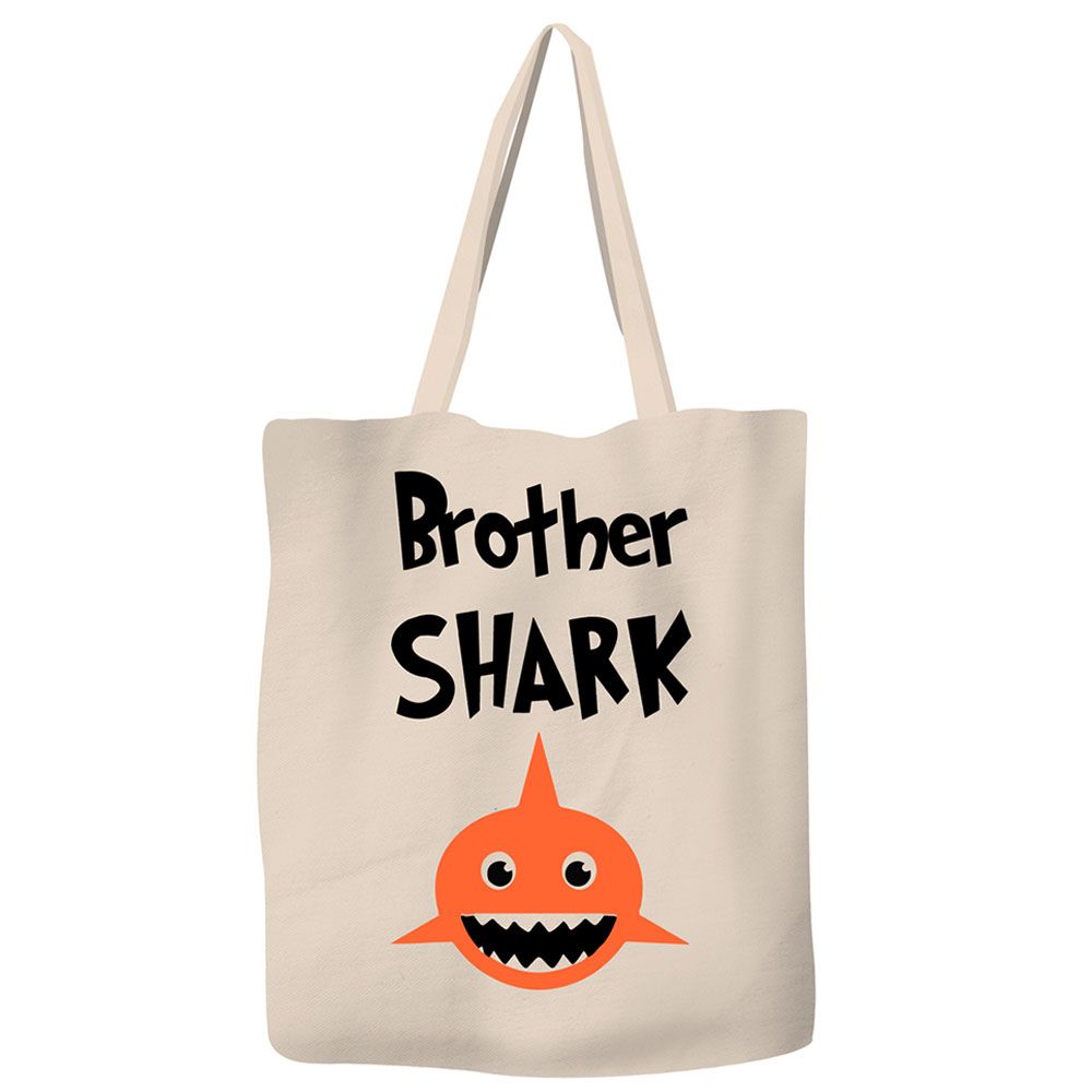 سيف ذا أوشن- شنطة يد من الكتان المتين صديق للبيئة - Brother Shark