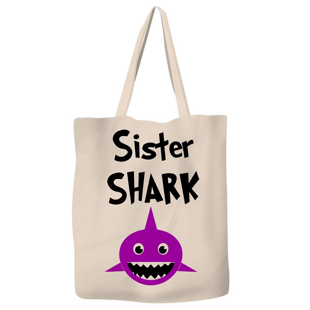 سيف ذا أوشن- شنطة يد من الكتان المتين صديق للبيئة - Sister Shark