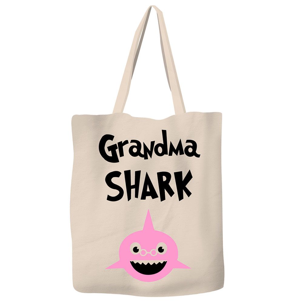 سيف ذا أوشن- شنطة يد من الكتان المتين صديق للبيئة - Grandma Shark