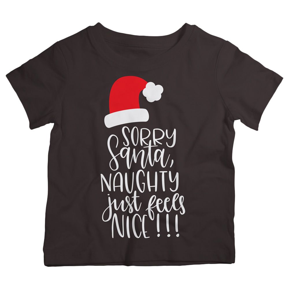 Twinkle Hands - Sorry Santa Christmas T-Shirt - Black