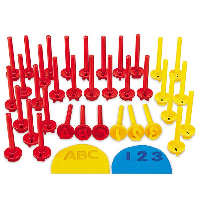 Lakeshore - Uppercase Alphabet & Number Dough Stampers