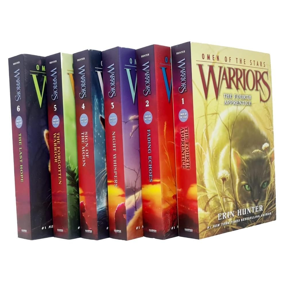 Warrior Cats Series 4 Omen Of The Stars Books 1 - 6 Collection Set