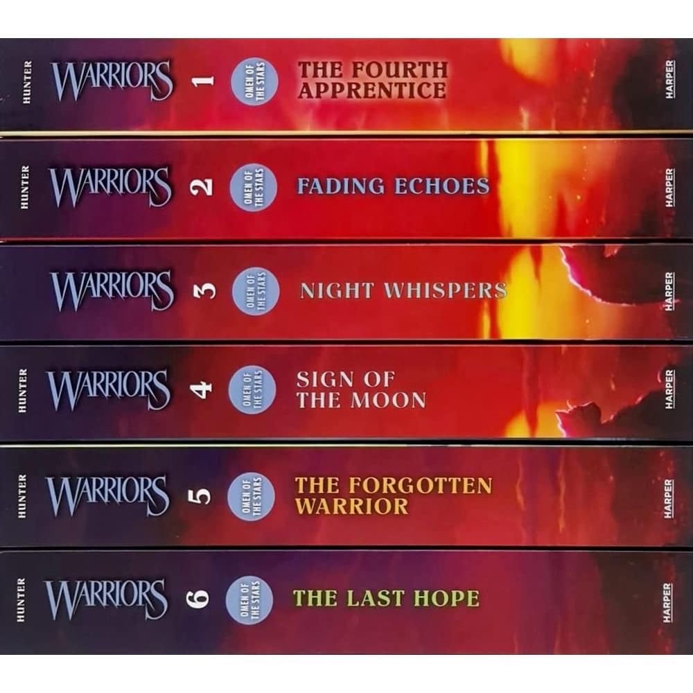 Warrior Cats Series 4 Omen Of The Stars Books 1 - 6 Collection Set