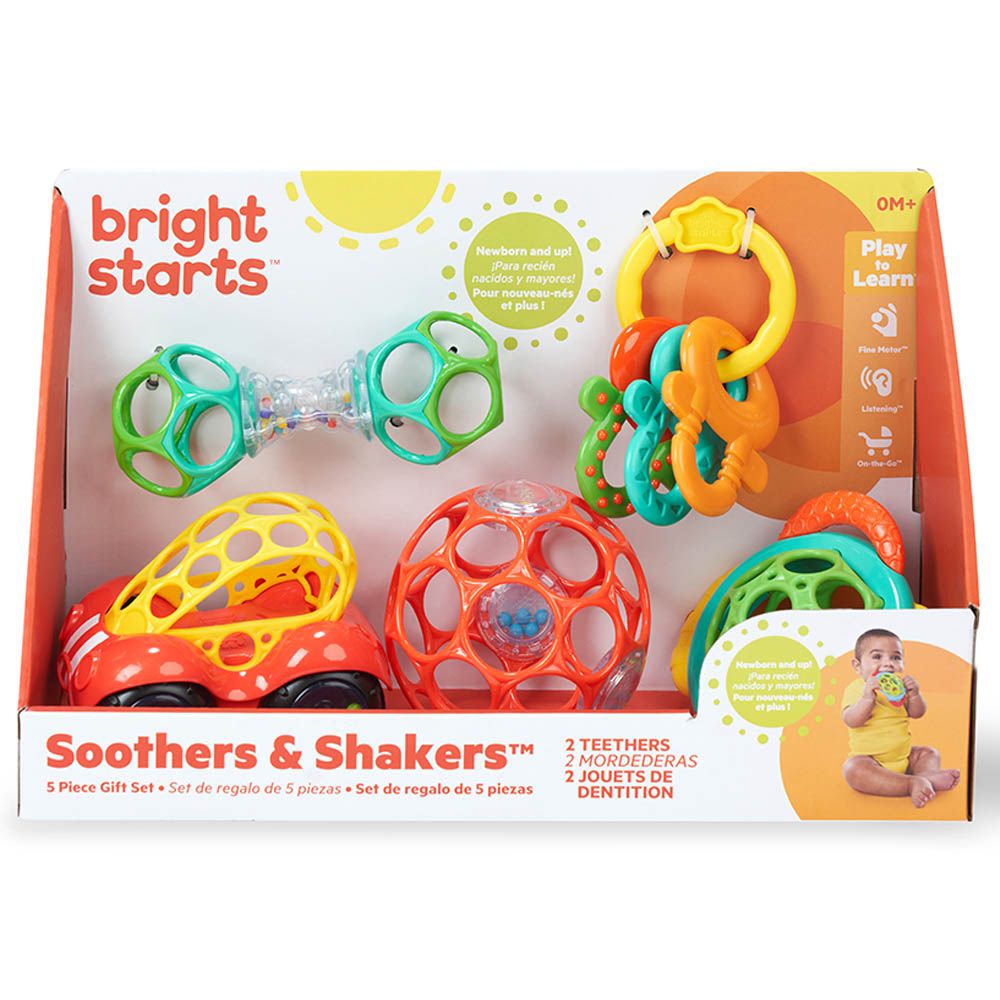 Bright Starts - Soothers & Shakers Gift Set - 5pcs