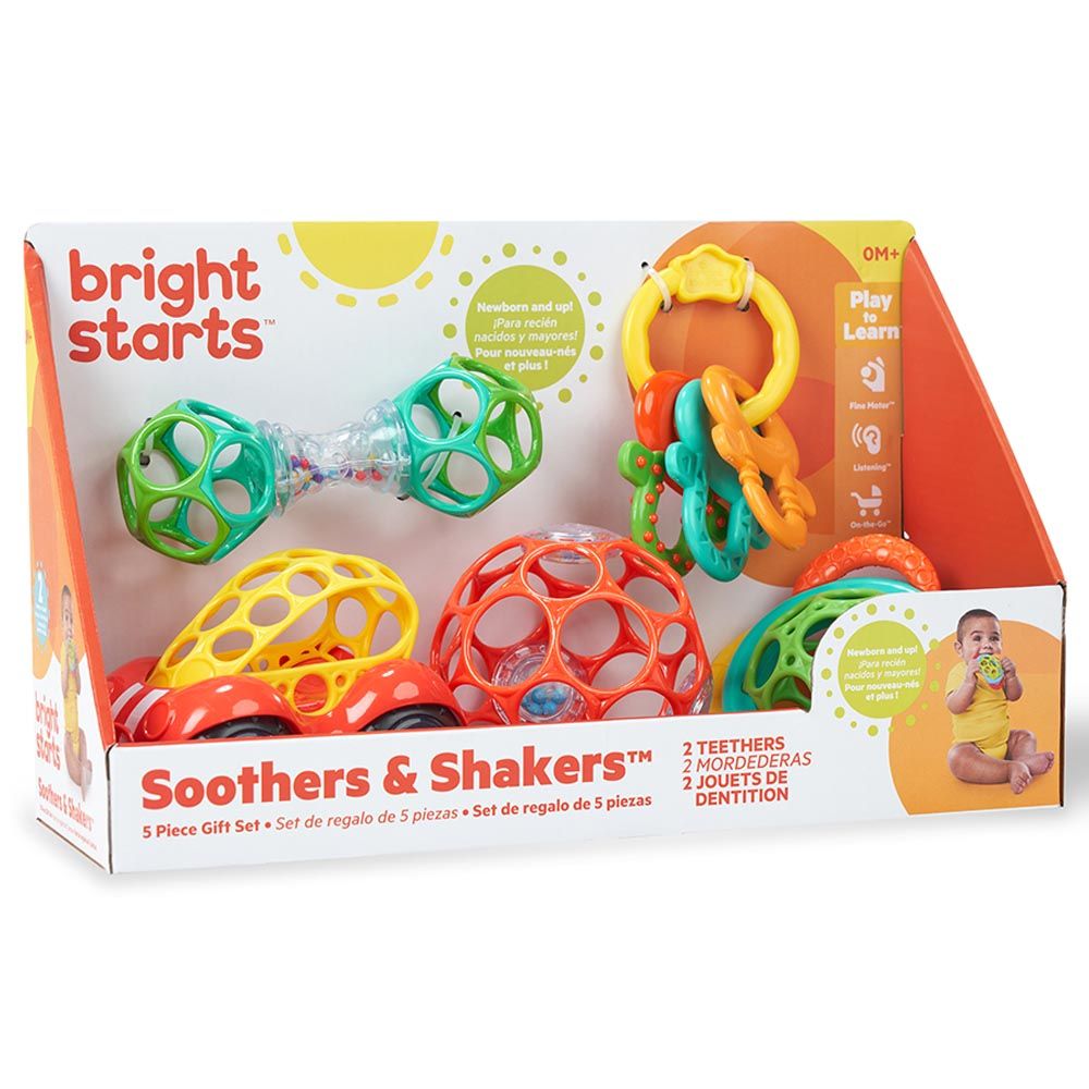 Bright Starts - Soothers & Shakers Gift Set - 5pcs