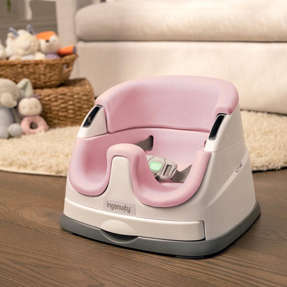 Ingenuity - 2-In-1 Baby Base Feeding Seat - Rose