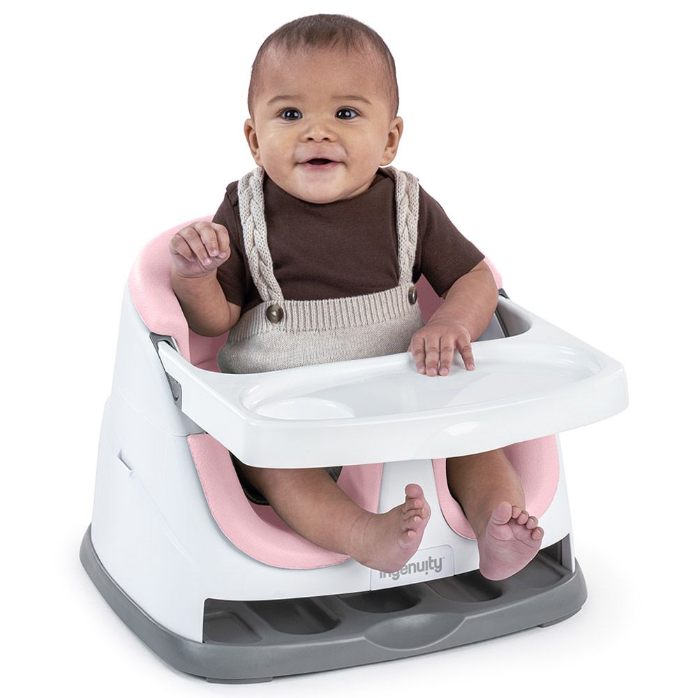 Ingenuity - 2-In-1 Baby Base Feeding Seat - Rose