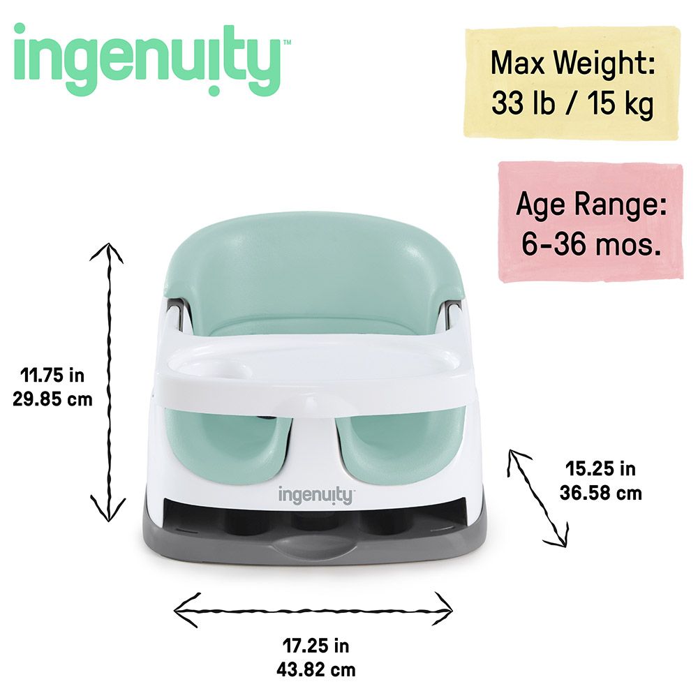 Ingenuity - 2-In-1 Baby Base Seat - Blue