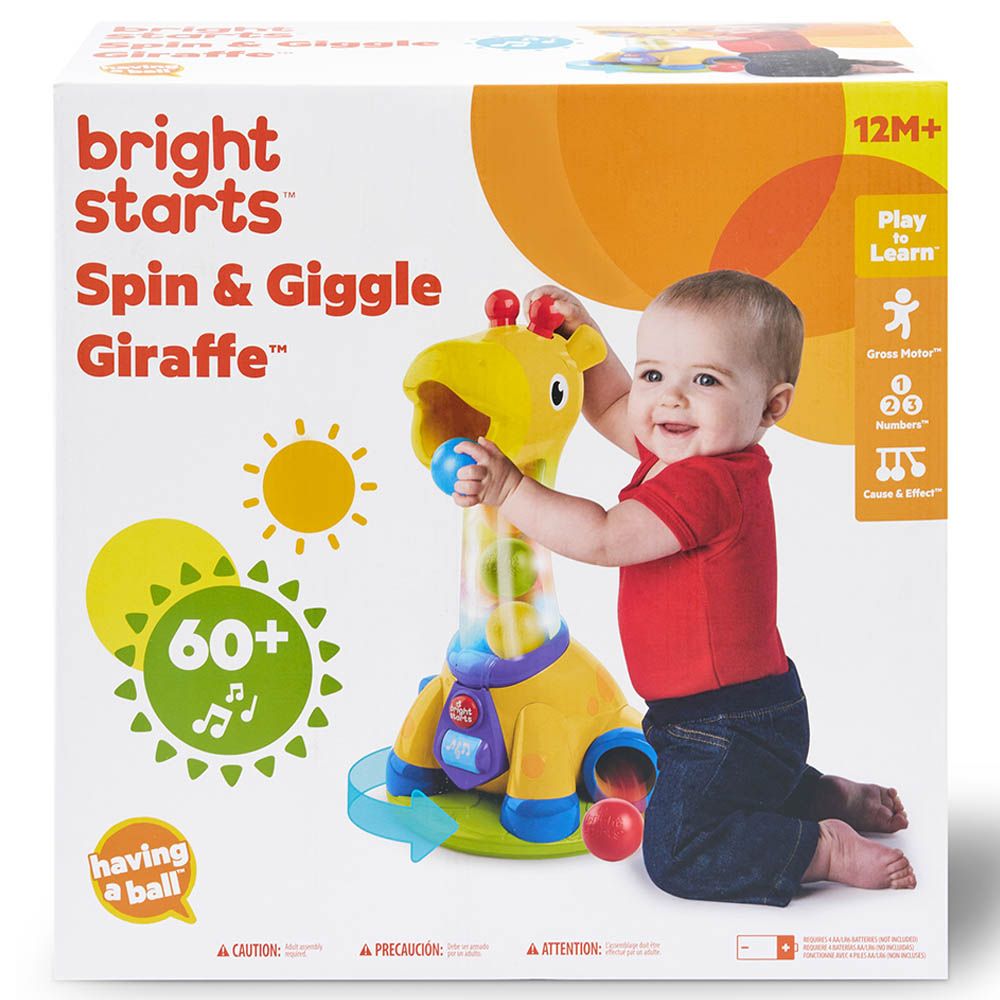 Baby Einstein - Spin & Giggle Giraffe - Ball Spinning Toy