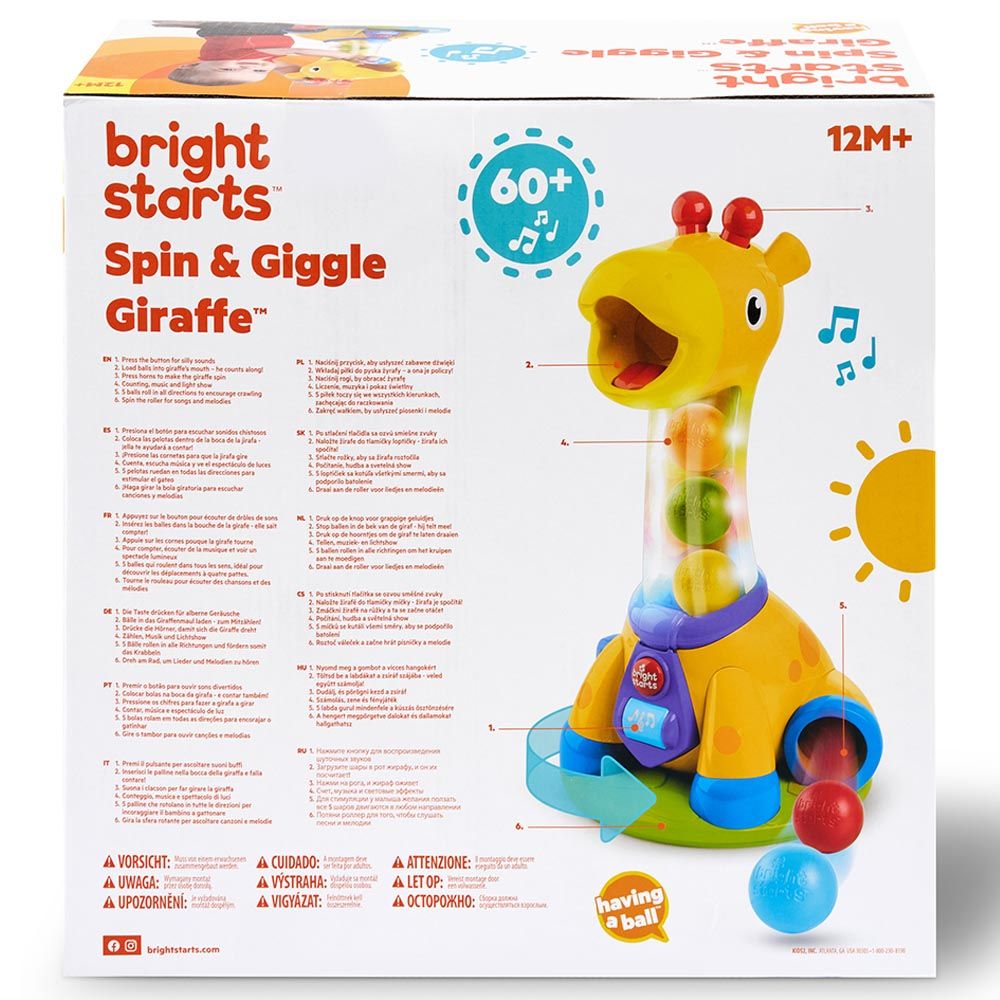 Baby Einstein - Spin & Giggle Giraffe - Ball Spinning Toy