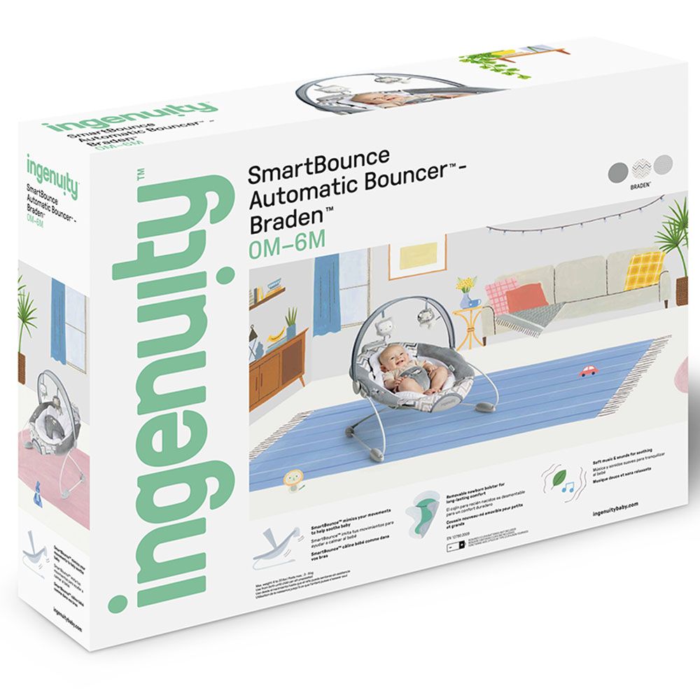 Ingenuity - Smartbounce Automatic Bouncer - Braden