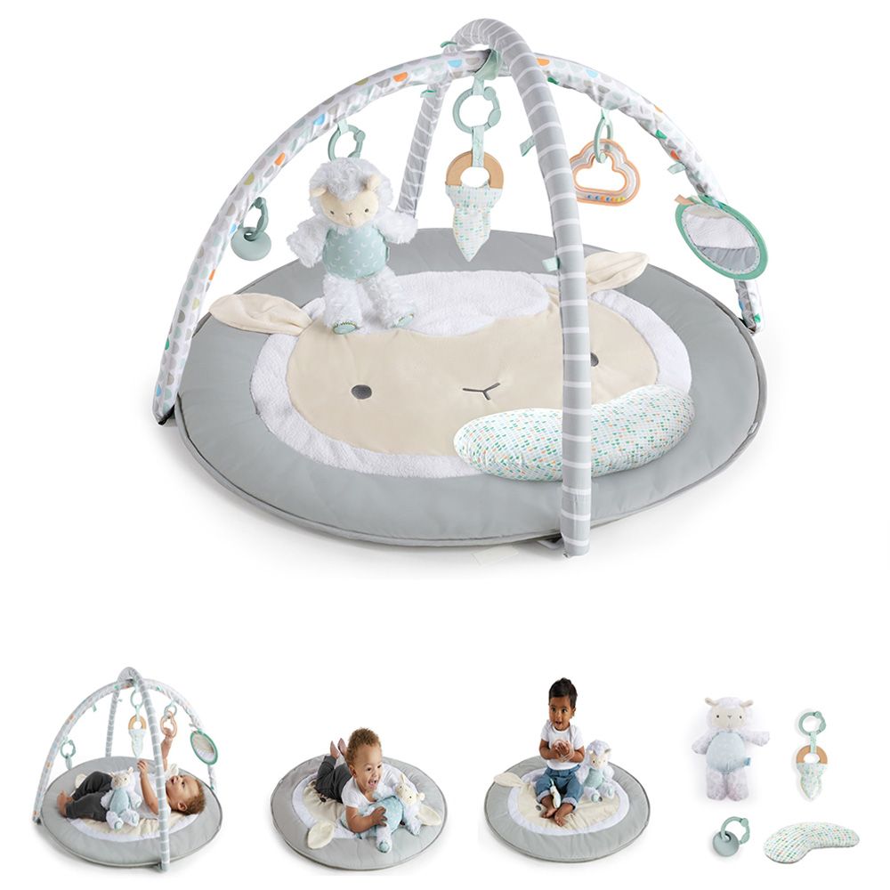 Ingenuity - Sheppys Spot Plush Activity Gym - Grey