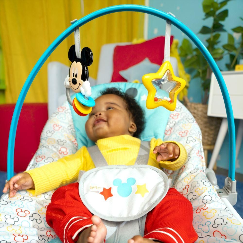 Bright Starts - Mickey Mouse Infant To Toddler Rocker - Blue