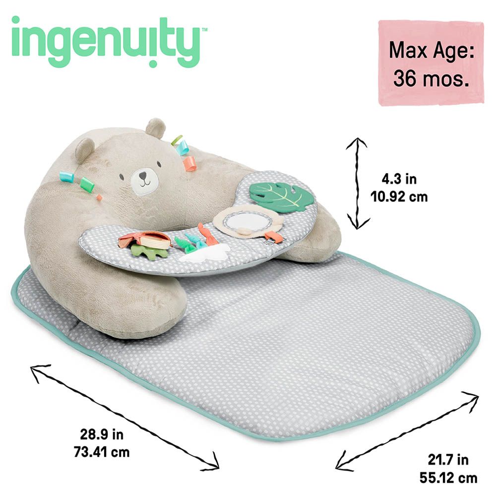 Ingenuity - 4-In-1 Cozy Prop Sit Up & Activity Mat