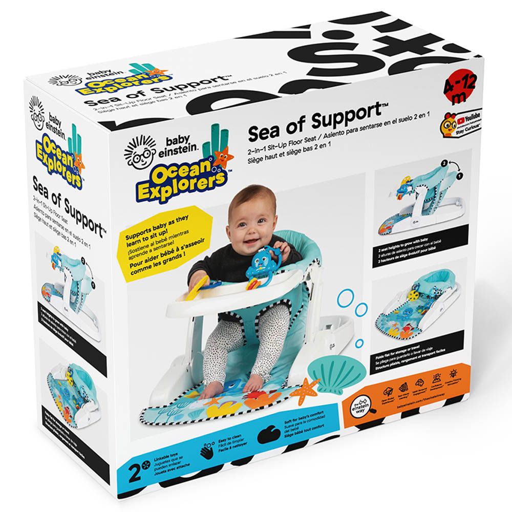 Baby Einstein - 2-In-1 Sea Of Support Sit-Up Floor Seat