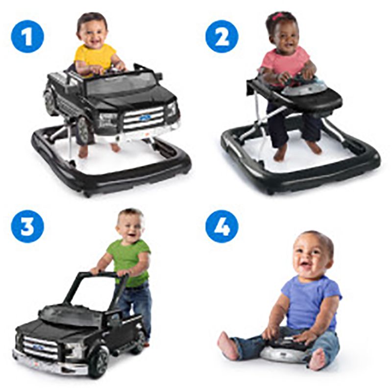 Bright Starts - 4-In-1 Ways To Play Walker - Ford F-150 Agate Black