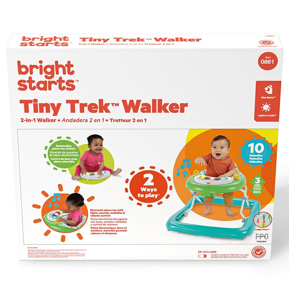 Bright Starts - 2-in-1 Tinytrek Walker - Jungle Vines