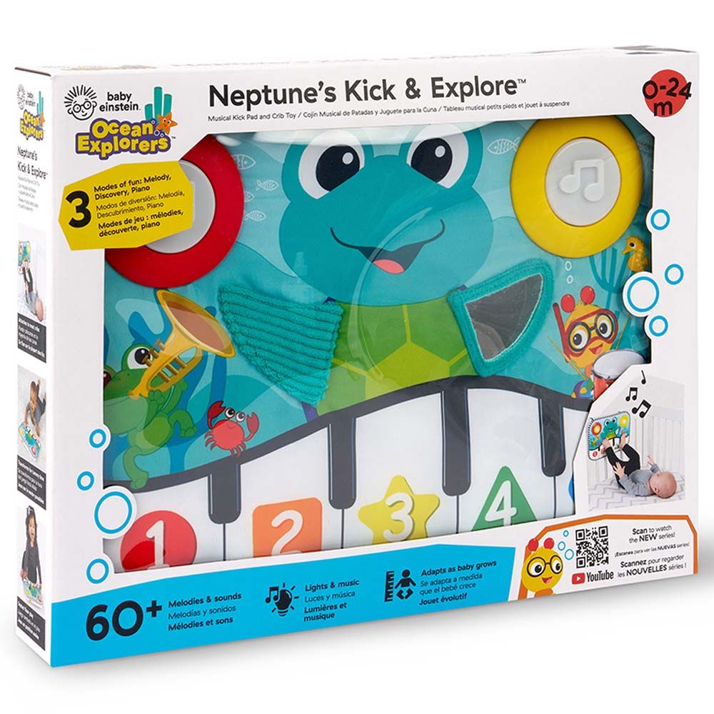 Baby Einstein - Neptunes Kick & Explore Musical Kick Pad & Crib Toy