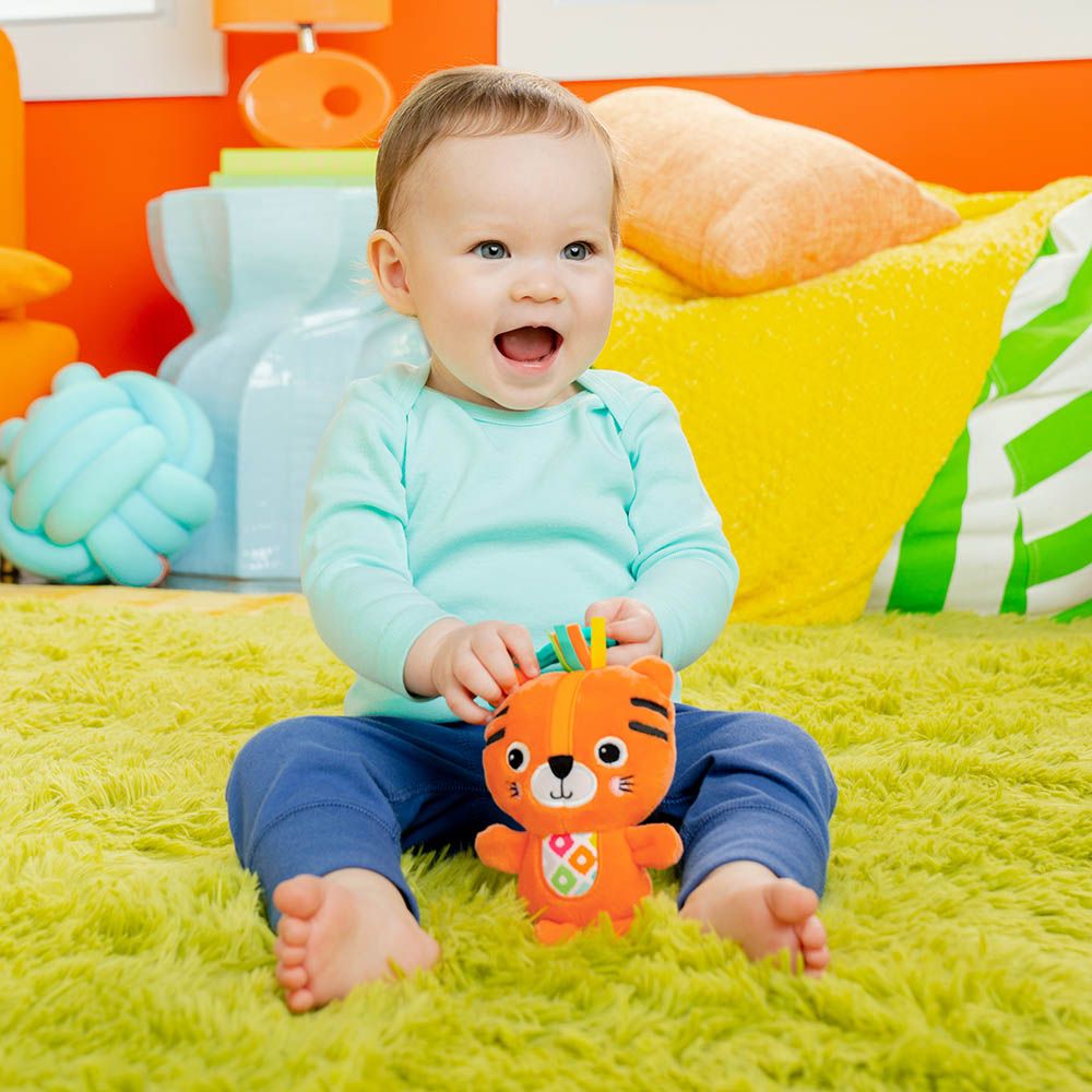 Bright Starts - Jingle Joy Reach & Rattle Toy - Tiger