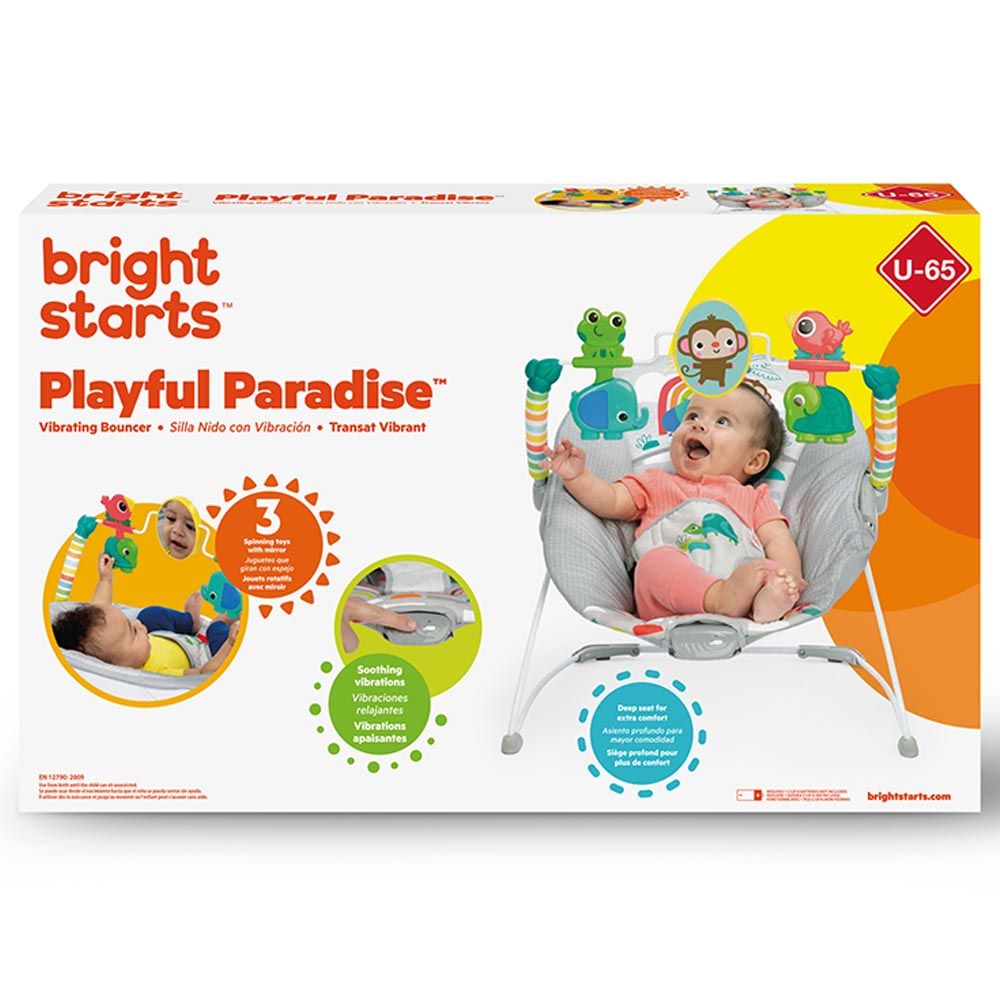 Bright Starts - Playful Paradise Vibrating Bouncer