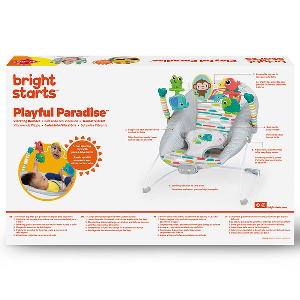 Bright Starts - Playful Paradise Vibrating Bouncer