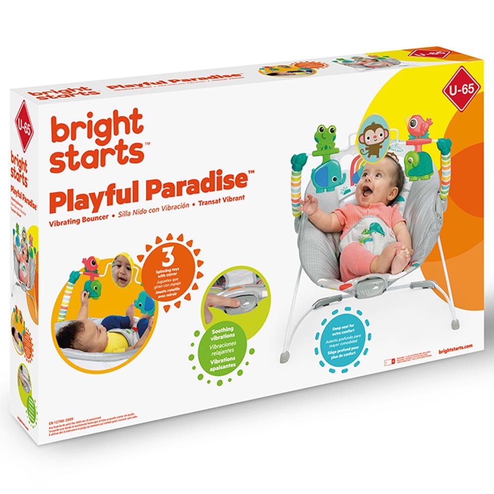 Bright Starts - Playful Paradise Vibrating Bouncer