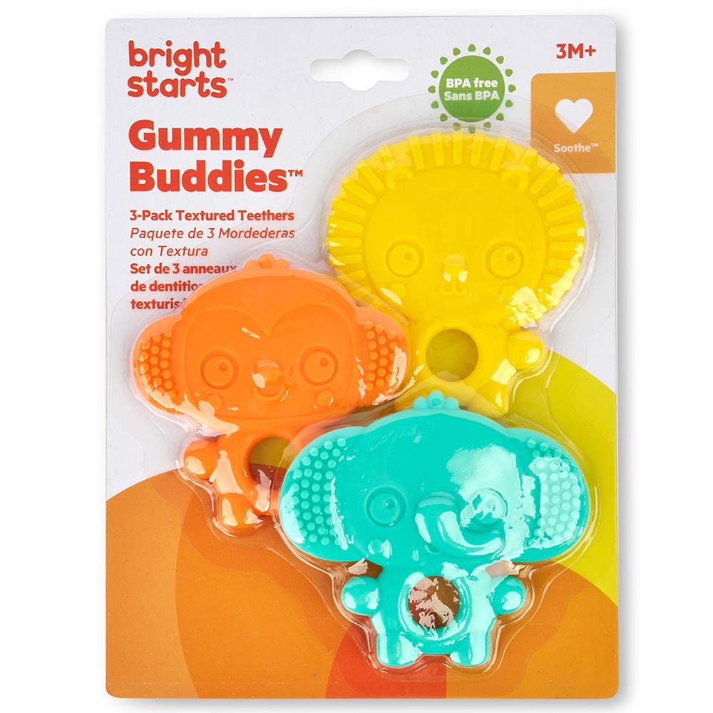 Bright Starts - Teether Set - 3pcs - Animals