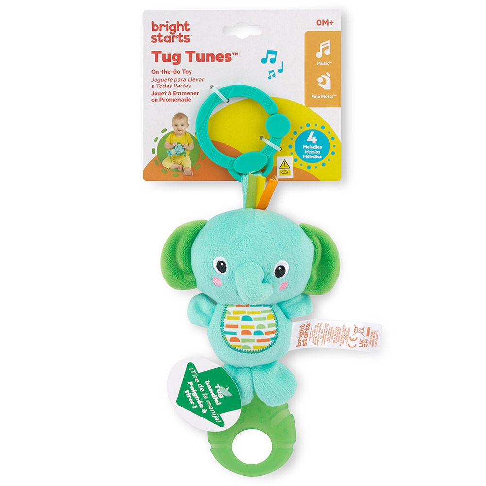 Bright Starts - Tug Tunes Toy - Elephant