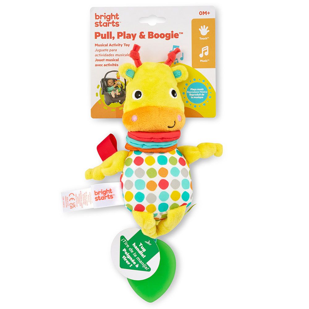 Bright Starts - Pull Play N Boogie Musical Activity Toy- Giraffe