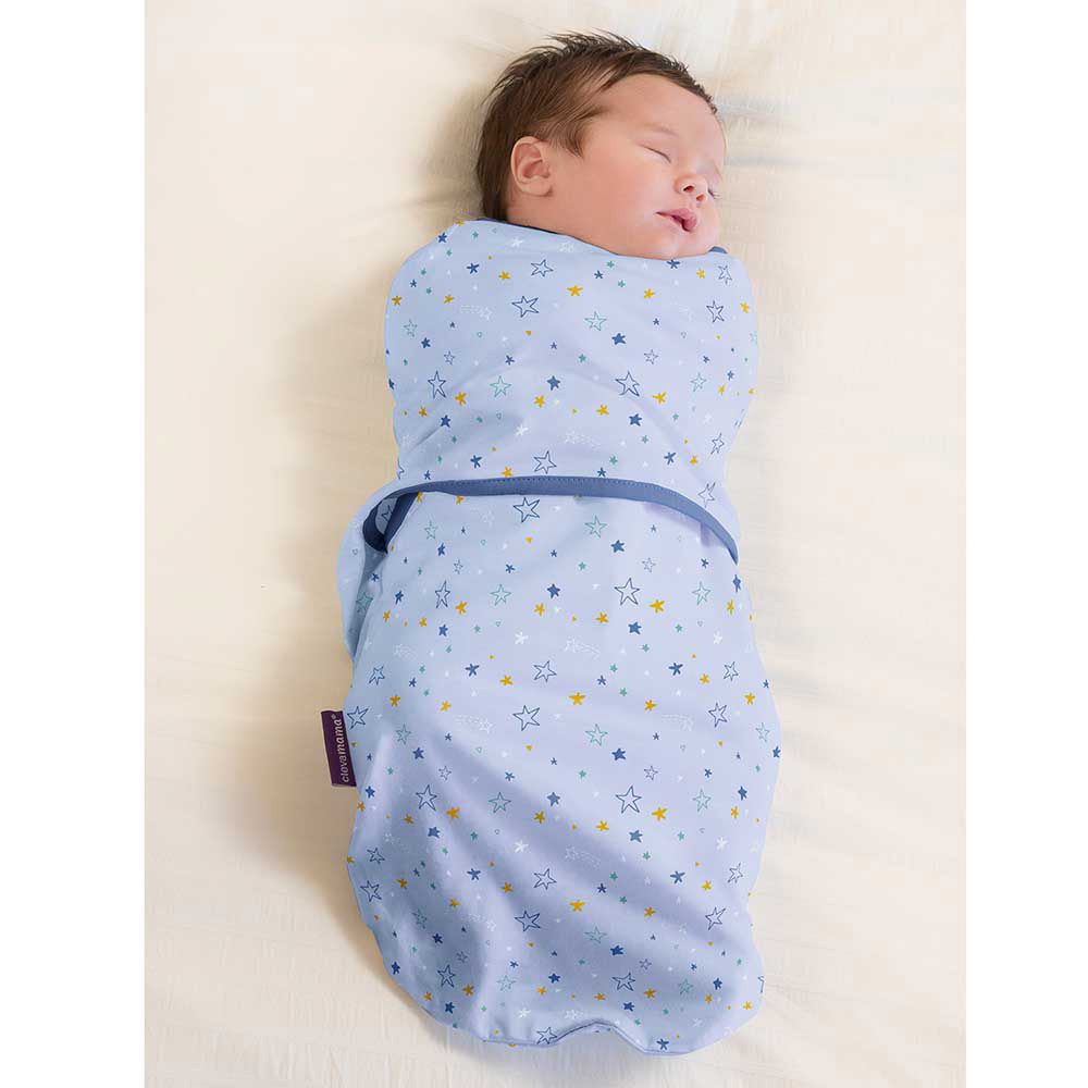 Clevamama - Swaddle To Sleep - Blue