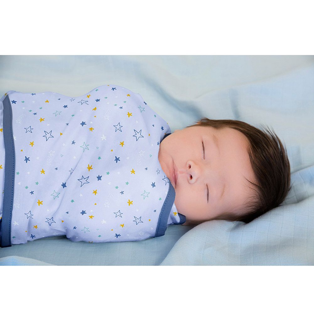 Clevamama - Swaddle To Sleep - Blue