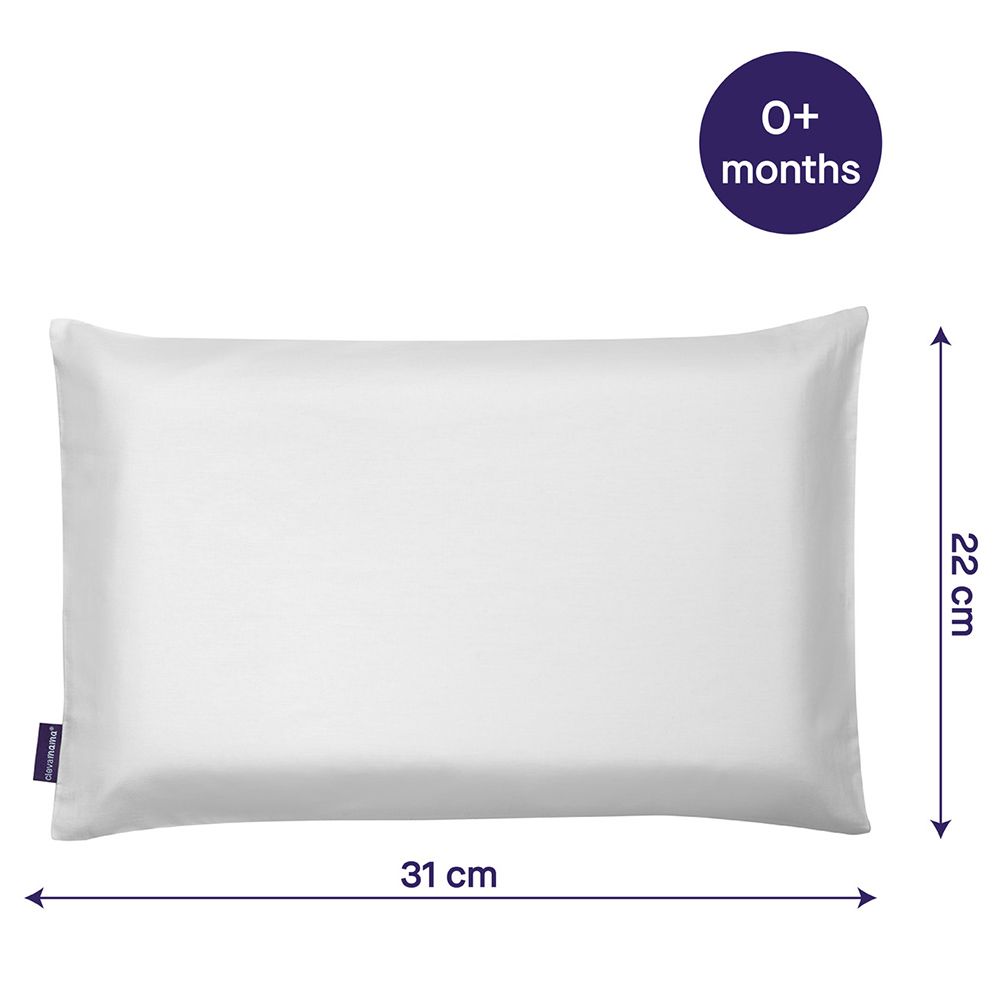 Clevamama - Pram Pillow Case Only - White