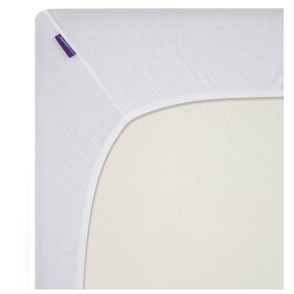 Clevamama - Cotton Fitted Sheets For Crib - Pack of 2 - White