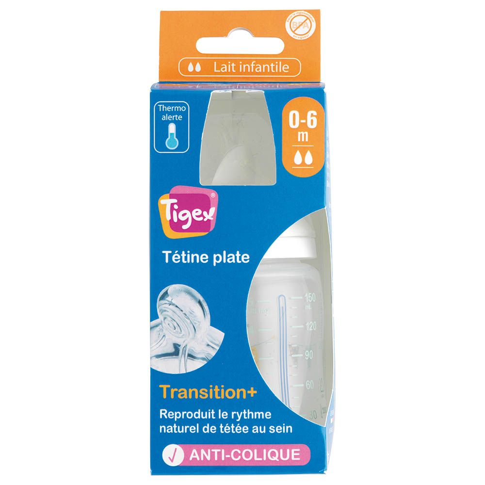 Tigex - Transition+ Wide Neck Feeding Bottle 150ml