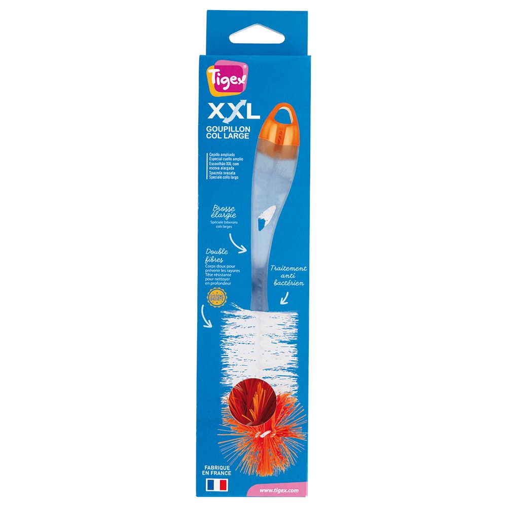 Tigex - 2-in-1 Bottle Brush XXL - Orange