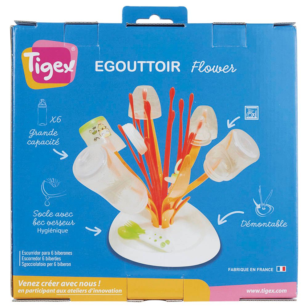 Tigex - Flower Bottle Drainer  - Orange