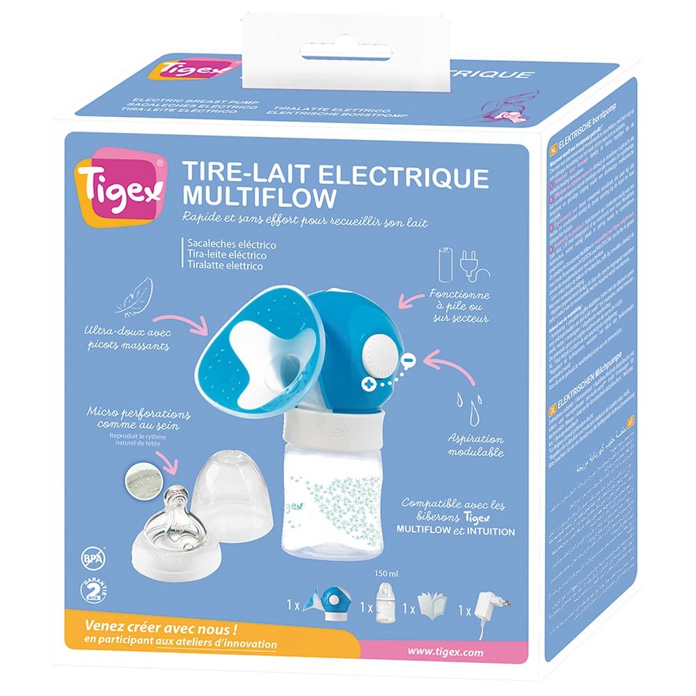 Tigex - Multiflow Electric Breast Pump - White