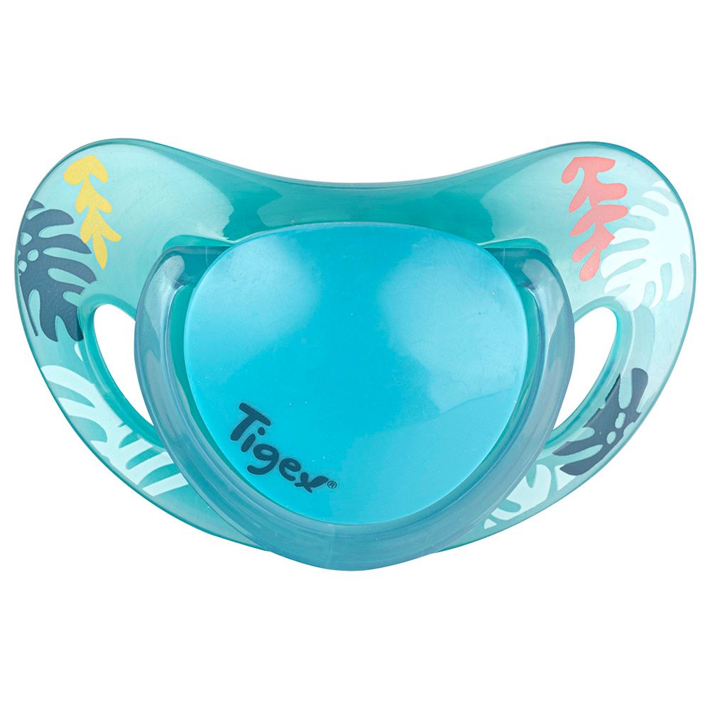 Tigex - Smart Silicone Pacifiers 0-6m - Pack of 2 - Toucan Boy - Blue