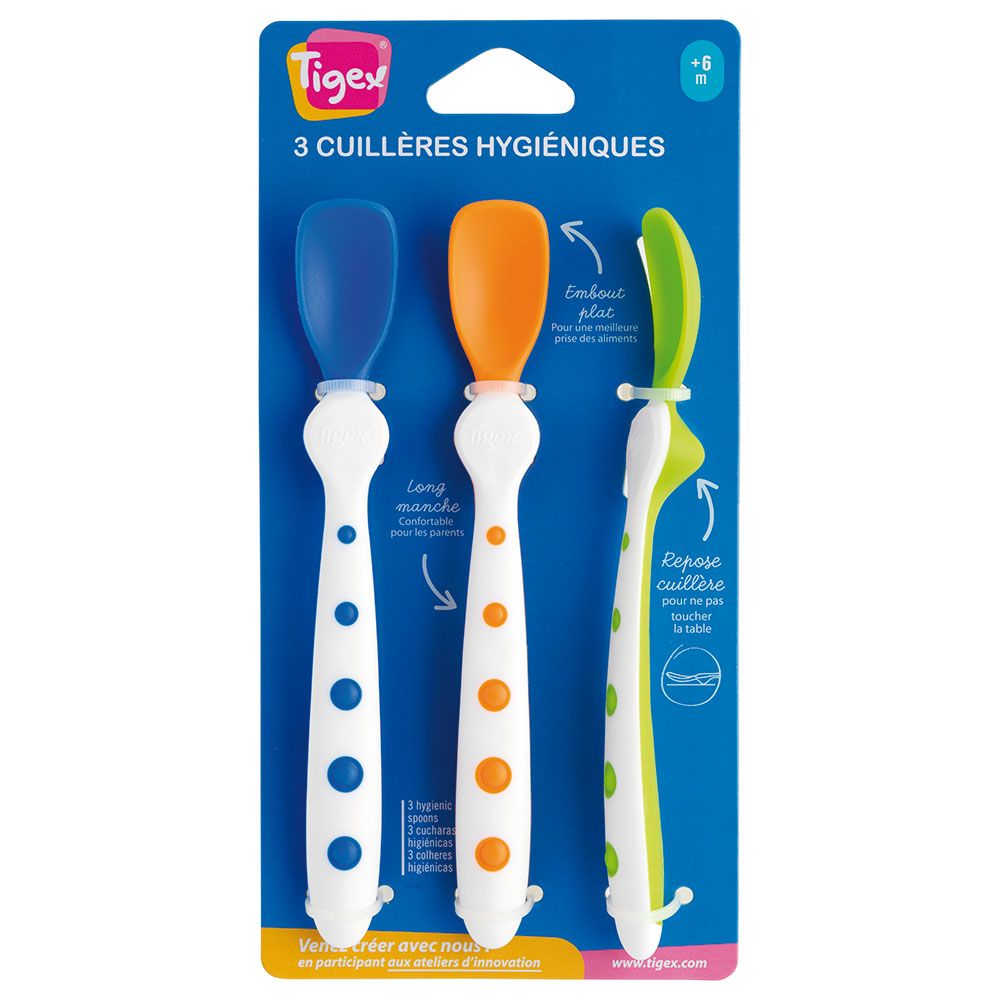 Tigex - Hygienic Spoons - Pack of 3