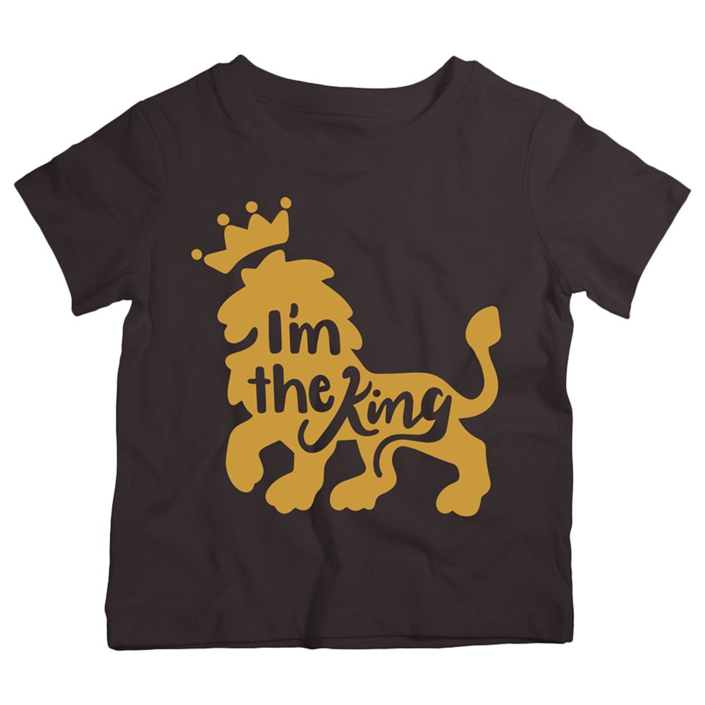 Twinkle Hands - I Am The King Lion T-Shirt - Black