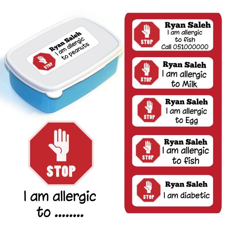 Twinkle Hands - Personalized Allergy Labels