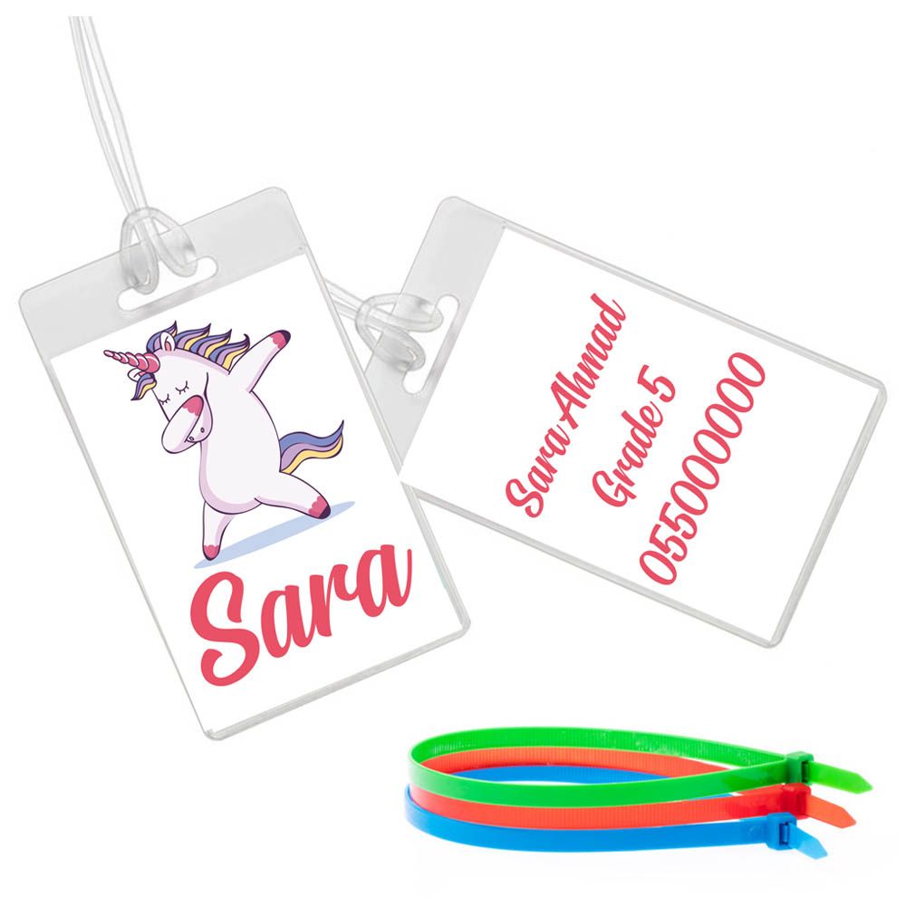 Twinkle Hands - Dancing Unicorn Luggage Tag