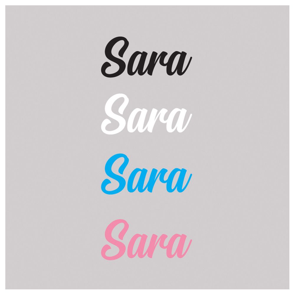 Name - Personalized Wall Decal Bold