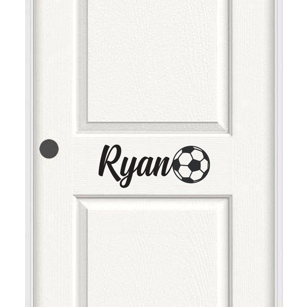 Love Soccer - Personalized Wall Decal