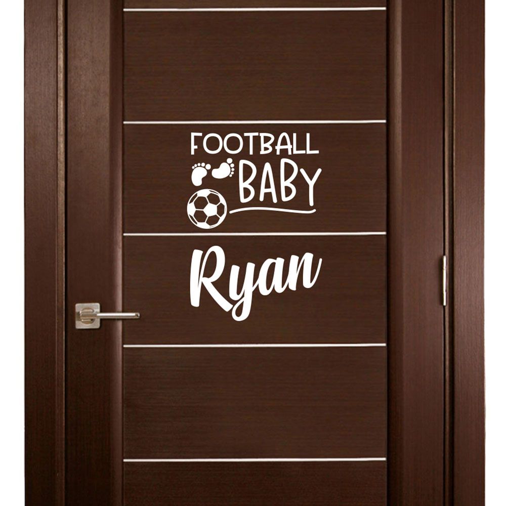 Love Soccer - Personalized Wall Decal